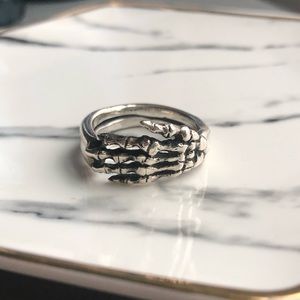 Great Frog London Sterling Silver Ring Size 9